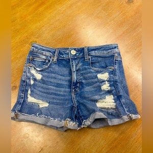 American eagle hi-rise shorties size 6